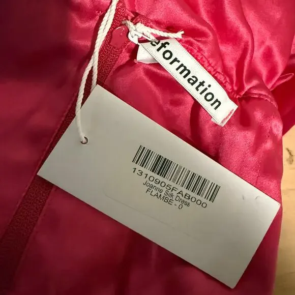 New Reformation Joana Silk Dress - Picture 5 of 5